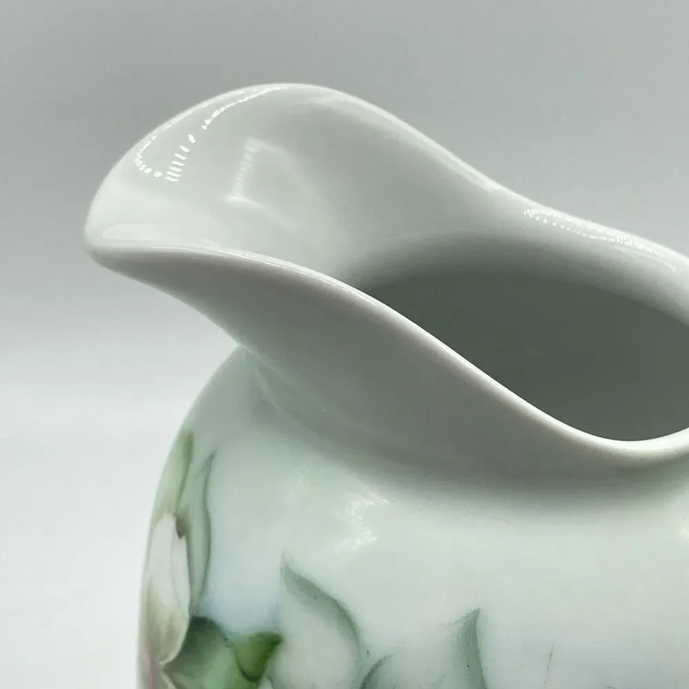 Vtg Arzberg Bavaria Germany Handpainted Dogwood Flowers Porcelain Pitcher 6.5